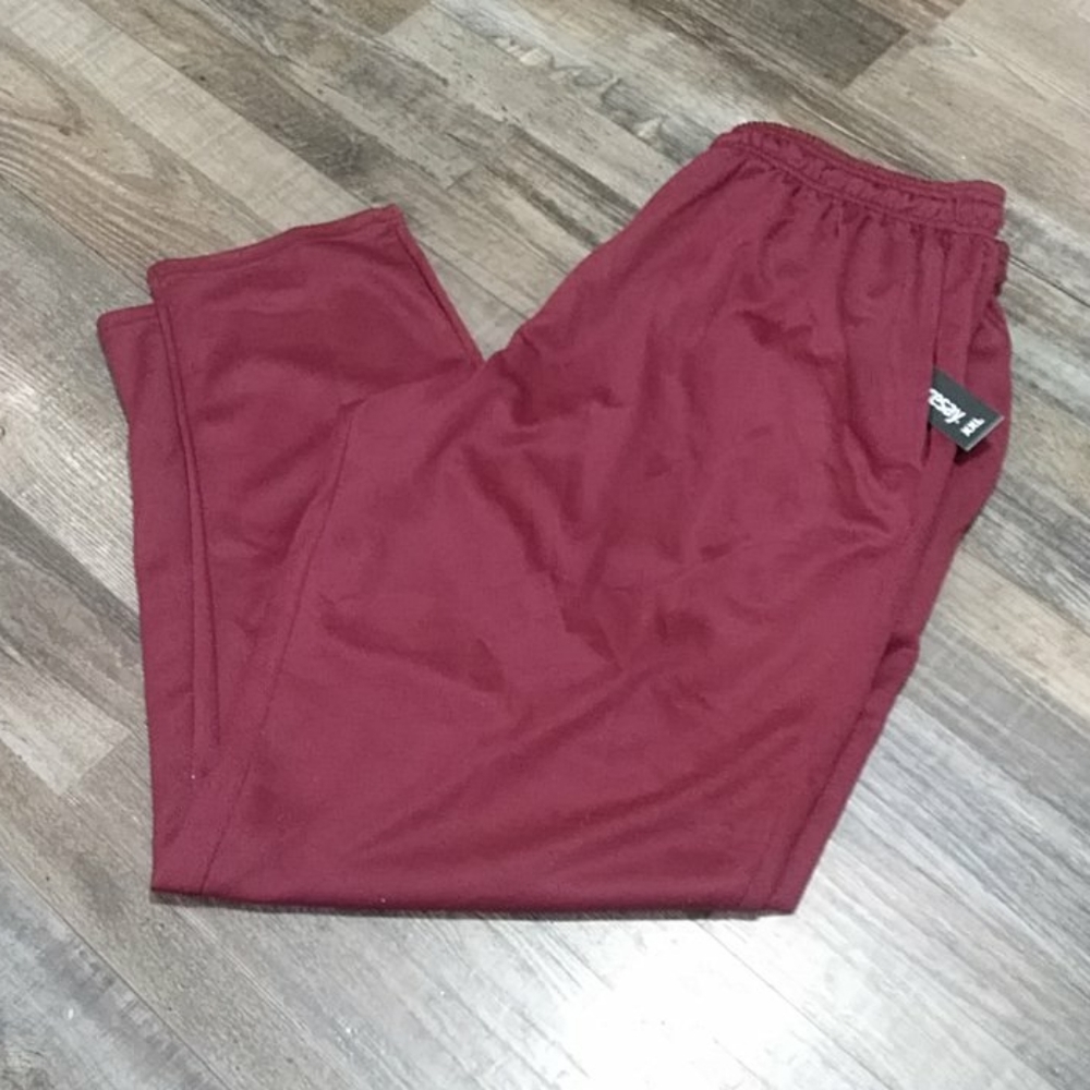 2XL Mesh Athletic Pants Maroon